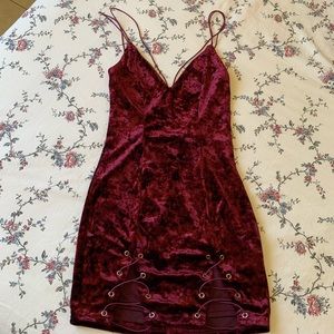 Velvet mini dress